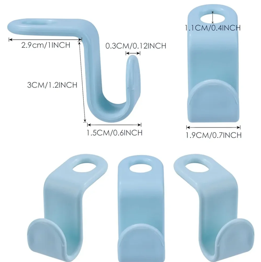 Closet Organization Space Saving Cascading Hanger Clips Set of 25 - all White